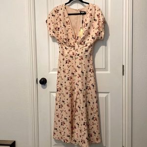 Floral dress with slit